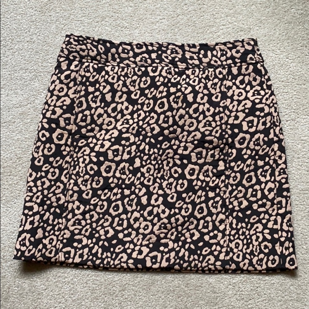 LOFT cheetah print skirt